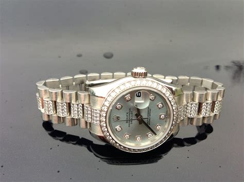 ladies platinum presidential rolex|rolex datejust with president bracelet.